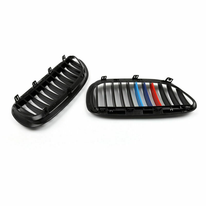 Gloss Black M Color Grille For BMW 04-10 E63 E64 650i 645Ci M6 Coupe Convertible