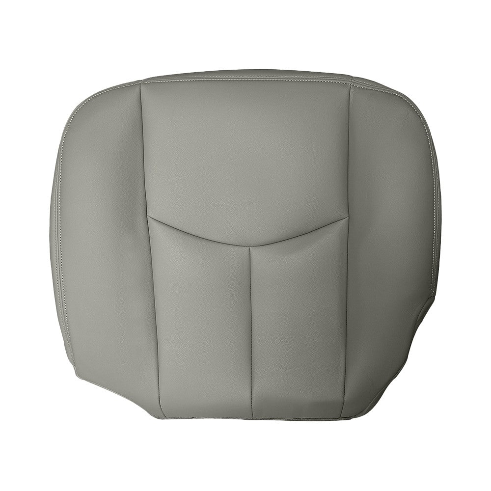 LH & RH Bottom Leather Seat Cover Gray For 2003-2006 Chevy Avalanche