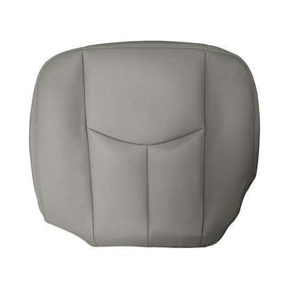LH & RH Bottom Leather Seat Cover Gray For 2003-2006 Chevy Avalanche