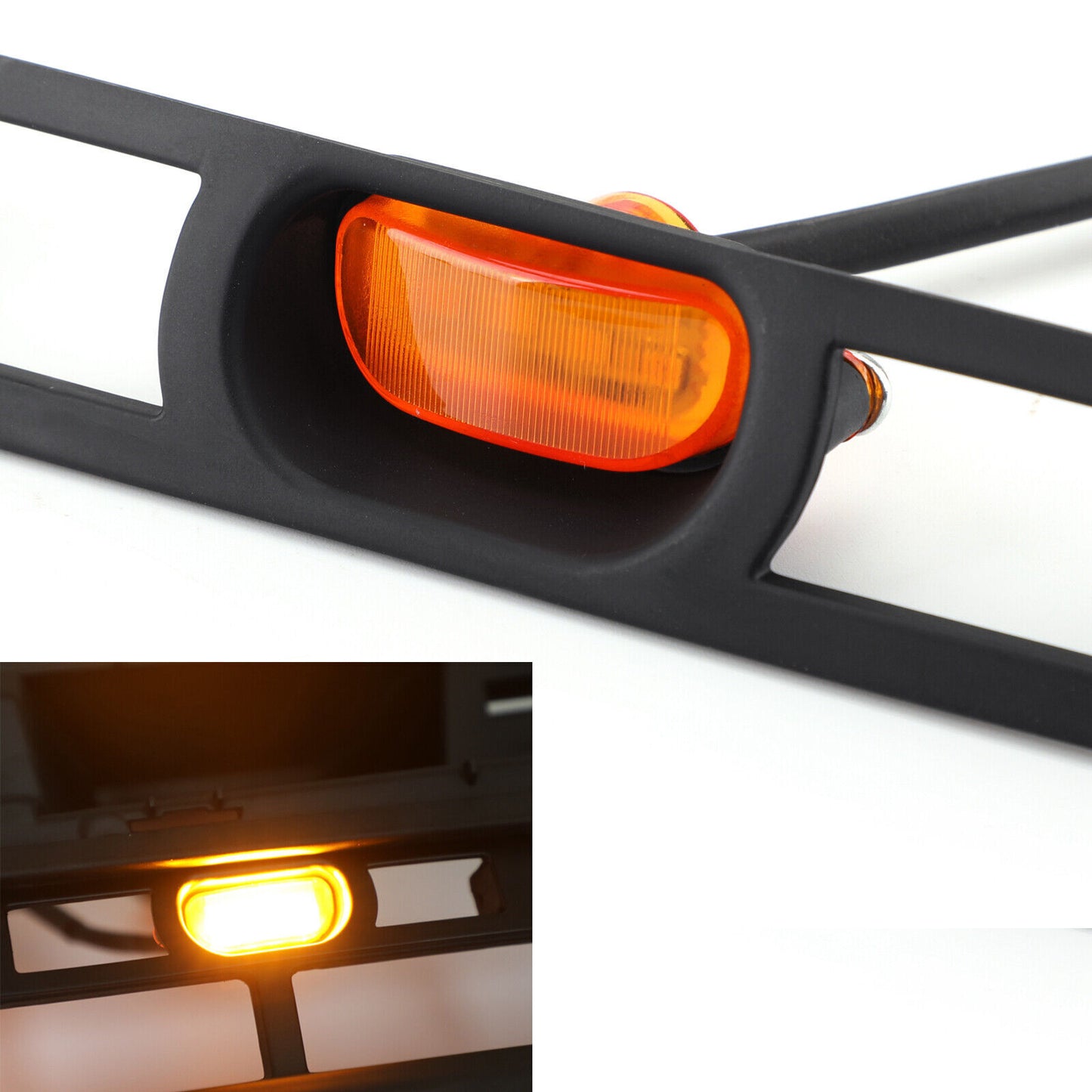 Front Bumper Hood Grille LED Lights W/Wire Harness Fits Tacoma 2012-2015 Amber