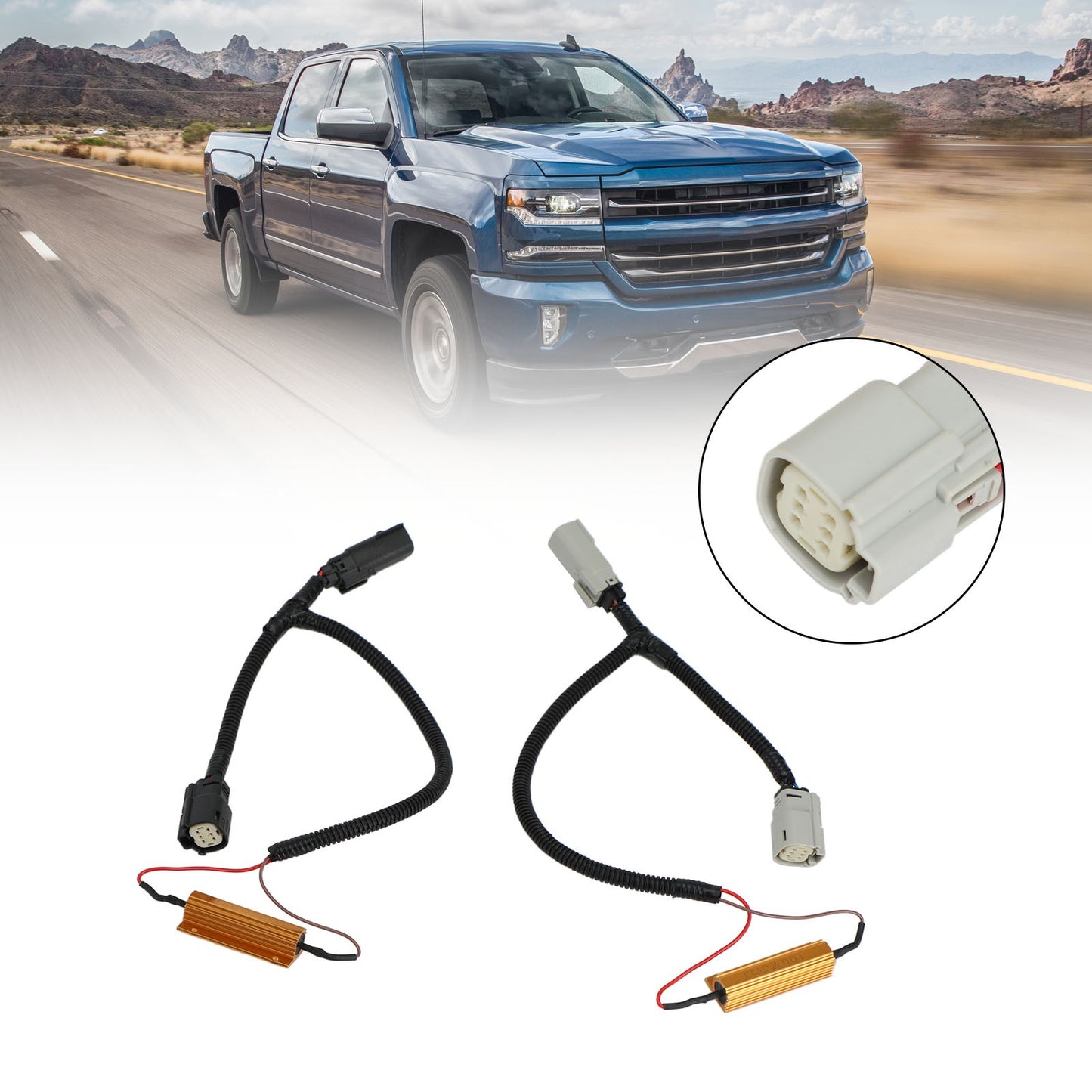 ??Tail light LED Conversion Harness PNP For Silverado LTZ Sierra Denali 16-2018