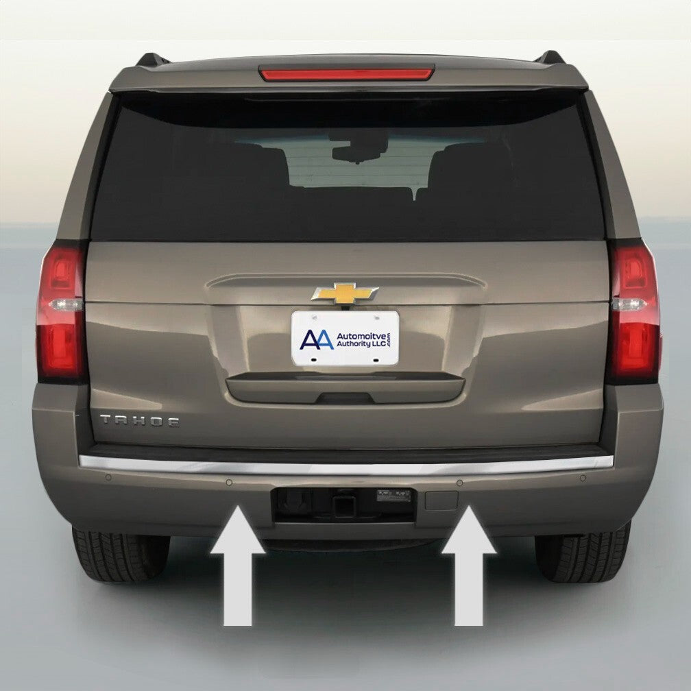 CHROME REAR BUMPER TRUNK TRIM MOLDING For 2015-2020 CHEVY TAHOE SUBURBAN