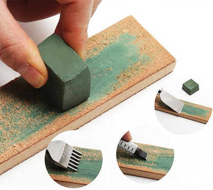 Double Sided Leather Strop Tool Paddle Compound Knife Kit Sharpener Honing