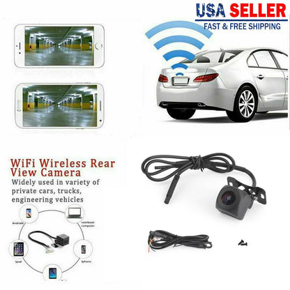 WiFi CCD Car Camera Rear View Backup Parking Camera Fit For iPhone Android USA