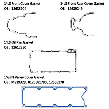 Head Full Gasket Set for 02-11 Chevy Silverado 1500 Express GMC Sierra 5.3L 4.8L