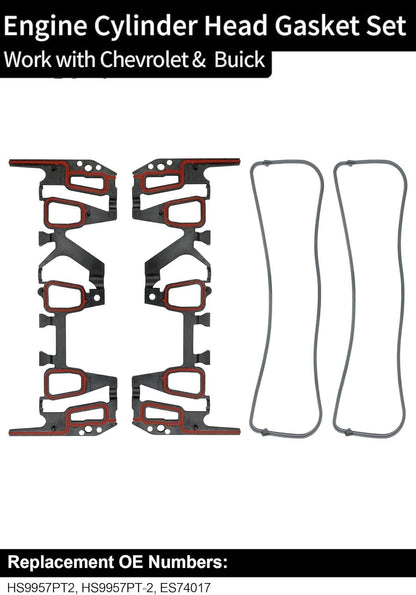 Head Gasket w/ Cylinder Head Bolt For Chevrolet Pontiac Buick Oldsmobile 3.1L