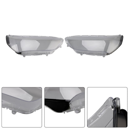 Left+Right Headlight Lens HeadLamp Cover Shell For Acura TLX 2018-2020