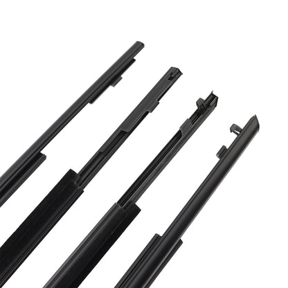 4PCS Door Glass Belt Outer Molding Weatherstrip For Toyota Prius 2010-2015