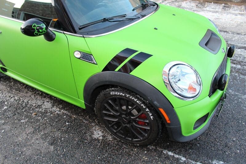 4" Dual Fender Stripe Hash Mark Stripe Decal Graphic Kit For MINI COOPER