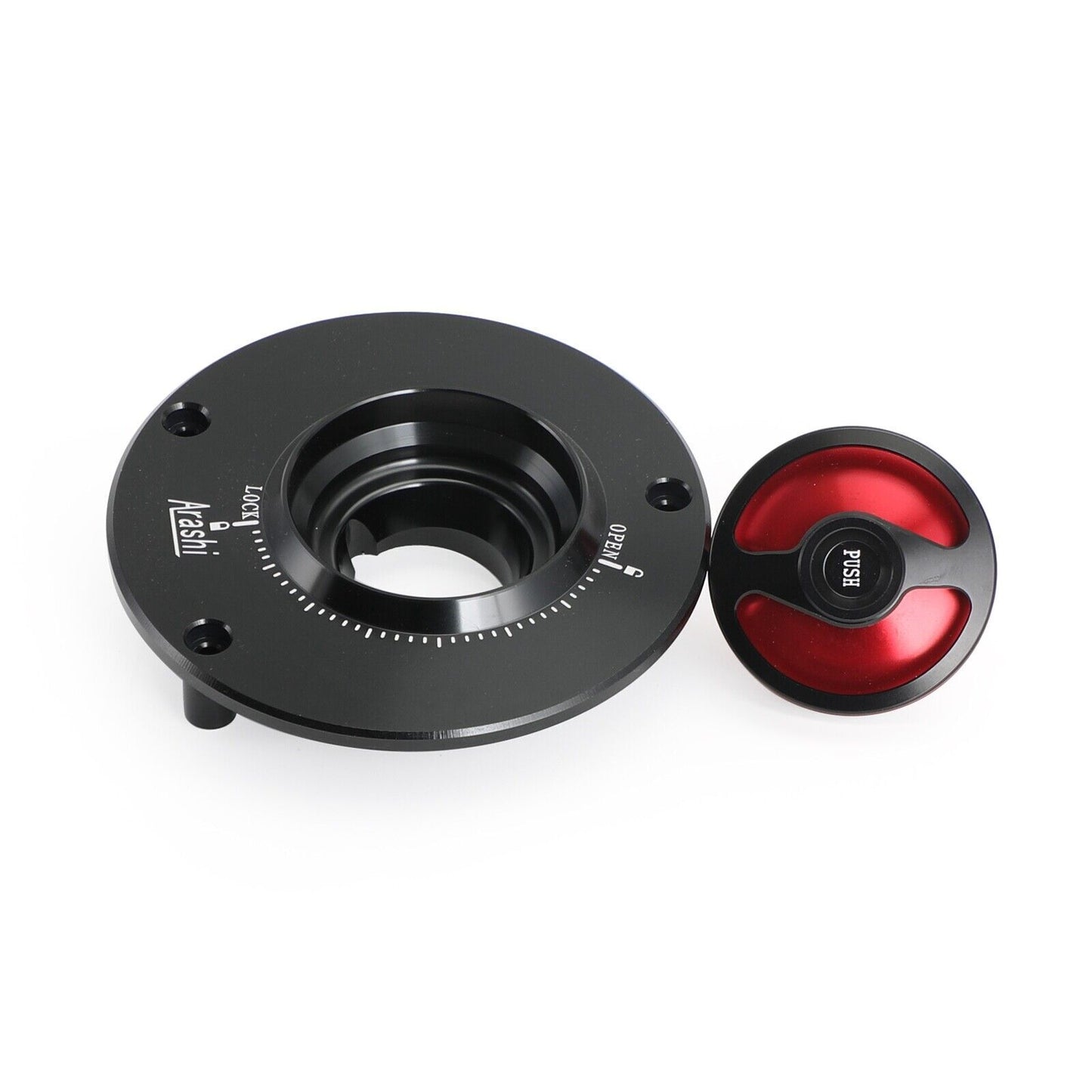 CNC Keyless Fuel Gas Tank Cap Black For Honda CBR1000F 90-96 CB CBR1000R 11-19