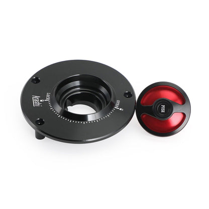 CNC Keyless Fuel Gas Tank Cap Black For Honda CBR1000F 90-96 CB CBR1000R 11-19