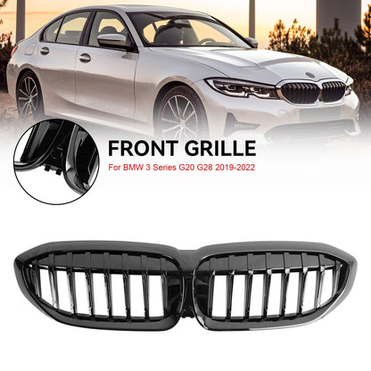Gloss Black Kidney Grille Grill 51138072085 Fit BMW 3 Series G20 2019-2022
