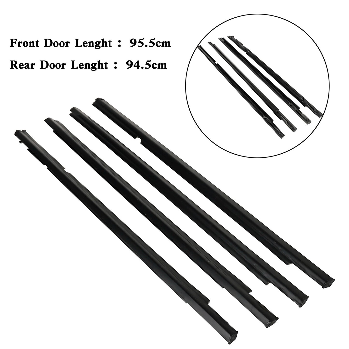 Weatherstrip Door Belt Set 5727A005 5727A006 Fit For MITSUBISHI LANCER 2008-2017