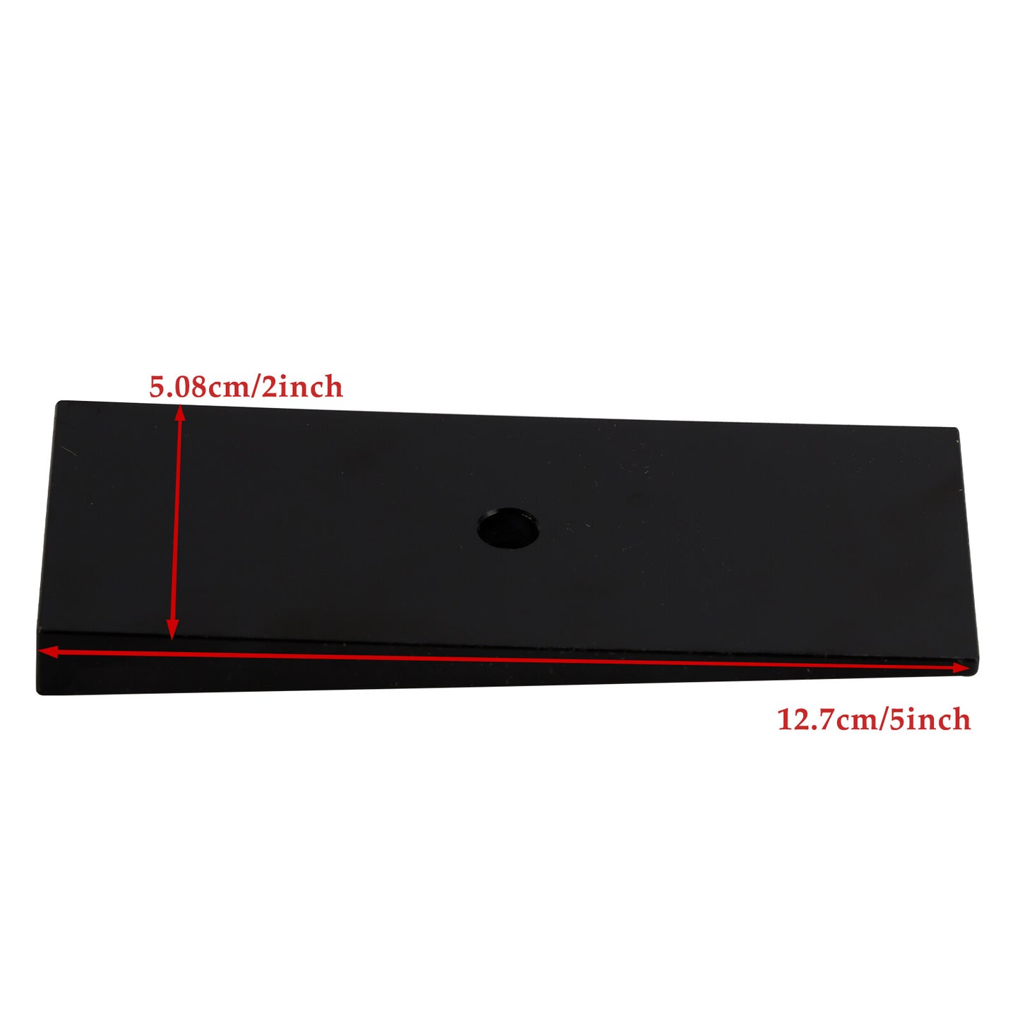 2PCS 2" Wide 4°Degree Steel Leaf Spring Degree Shims Black~·