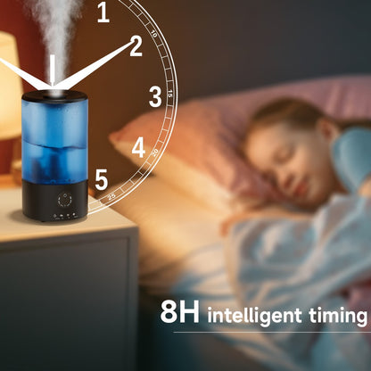3.2L Cool Mist Ultrasonic Humidifier for Bedroom, Baby Nursery, Auto Shut-Off