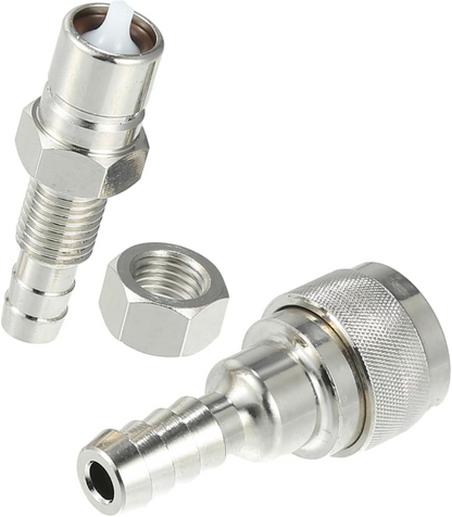 3 Pcs Outboard Fuel Connector Male with Nut for Tohatsu for Nissan 2/4 Stroke
