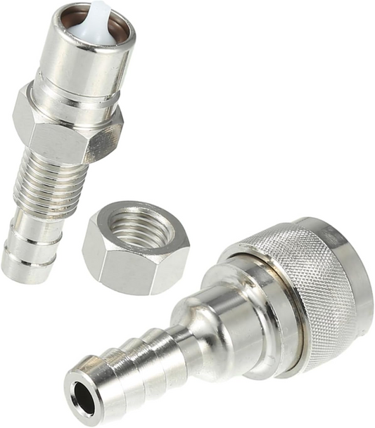 3 Pcs Outboard Fuel Connector Male with Nut for Tohatsu for Nissan 2/4 Stroke