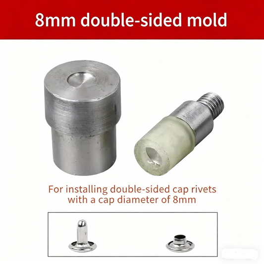 Hand Press Machine Stud Carbon Steel and Rubber 8mm Rivet Setter Punch Dies