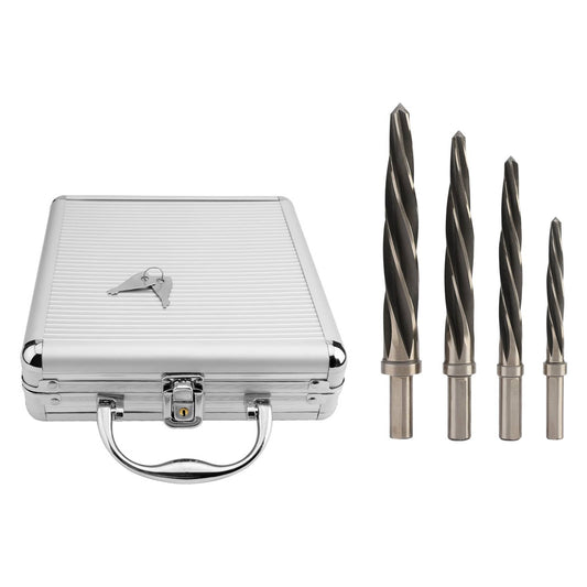 Solid Spare M2 HSS 3/8" 1/2" 5/8" 3/4" Taper Chucking Reamer Set Fits 3/8", 1/2" Reamers Bit