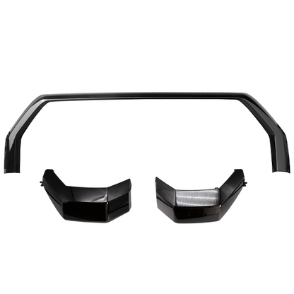 3PCS Glossy Black Front Grille Trim Molding Set For Toyota Tundra 2022 2023 2024