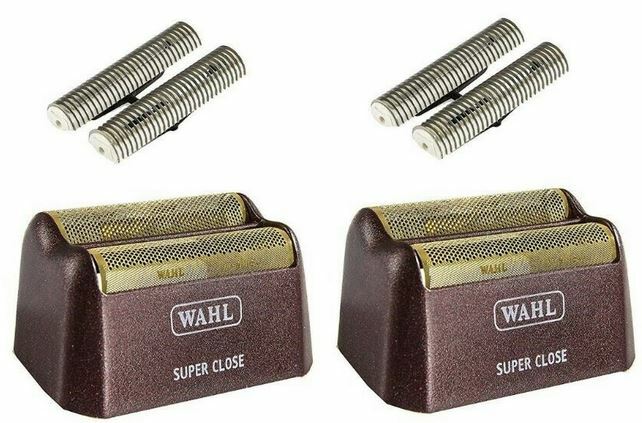 Solid Spare (2) - Wahl Pro 5 Star Series 7031-100 Replacement Foil & Cutter Assy Red Gold