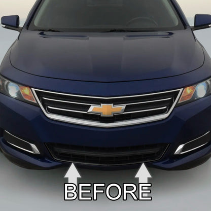 For 2014-2017 CHEVY IMPALA CHROME FRONT BUMPER TRIM KIT