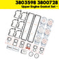3803598 3800728 Upper Engine Gasket Set for Cummins KTA19 KTTA19