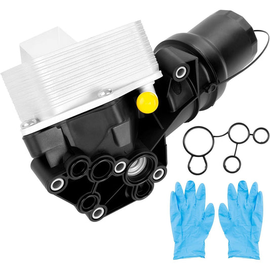 Solid Spare Oil Filter Cooler Housing For 2005-14 VW 2.5L Jetta Golf Beetle Audi 07K115397D