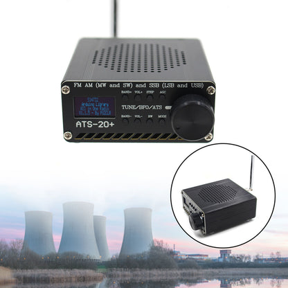 Upgraded ATS-20+ Radio Receiver FM AM (MW & SW) SSB (LSB & USB) With Battery