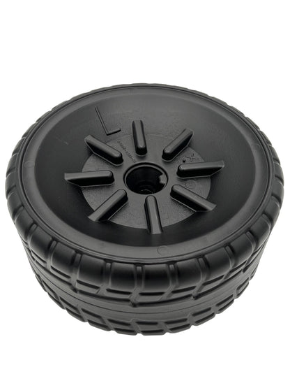 Solid Spare (2) Power Wheels J4390 Red Ford Mustang Left Wheels with Caps