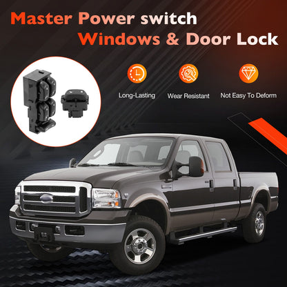 Master Power Window & Door Lock Switch Fit 2002-05 Ford F250 Excursion Explorer