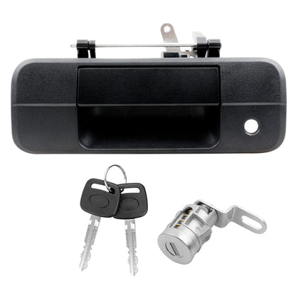 Metal Tailgate Handle Latch w/ Lock Cylinder & Key For 07-13 Toyota Tundra 81213