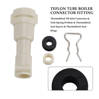 ThermoBlock Inlet Connector Seal Spacer Fork D8mm Kit For Philips Coffee Machine