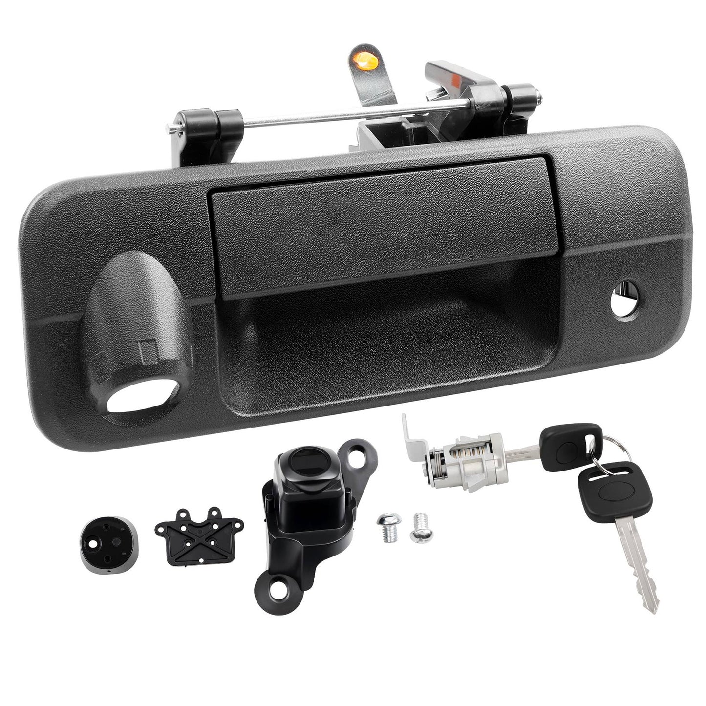 Tailgate Handle Latch w/ Camera Hole & Lock Cylinder Key For 07-13 Toyota Tundra