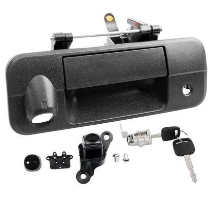 Tailgate Handle Latch w/ Camera Hole & Lock Cylinder Key For 07-13 Toyota Tundra