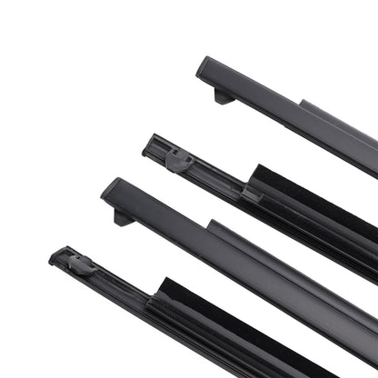 4PCS Door Glass Belt Outer Molding Weatherstrip For TOYOTA 4RUNNER 1996-2001
