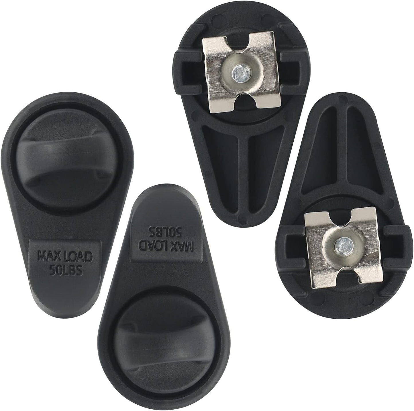 4PCS Truck Bed Tie Down Hooks Deck Rail Fits 2005-2024 Toyota Tacoma PT278-35075