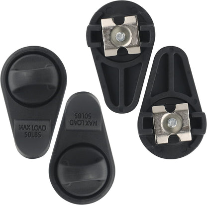 4PCS Truck Bed Tie Down Hooks Deck Rail Fits 2005-2024 Toyota Tacoma PT278-35075