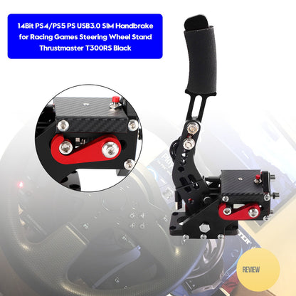 14Bit PS4/PS5 Handbrake for Racing Game Steering Wheel Thrustmaster T300RS Black