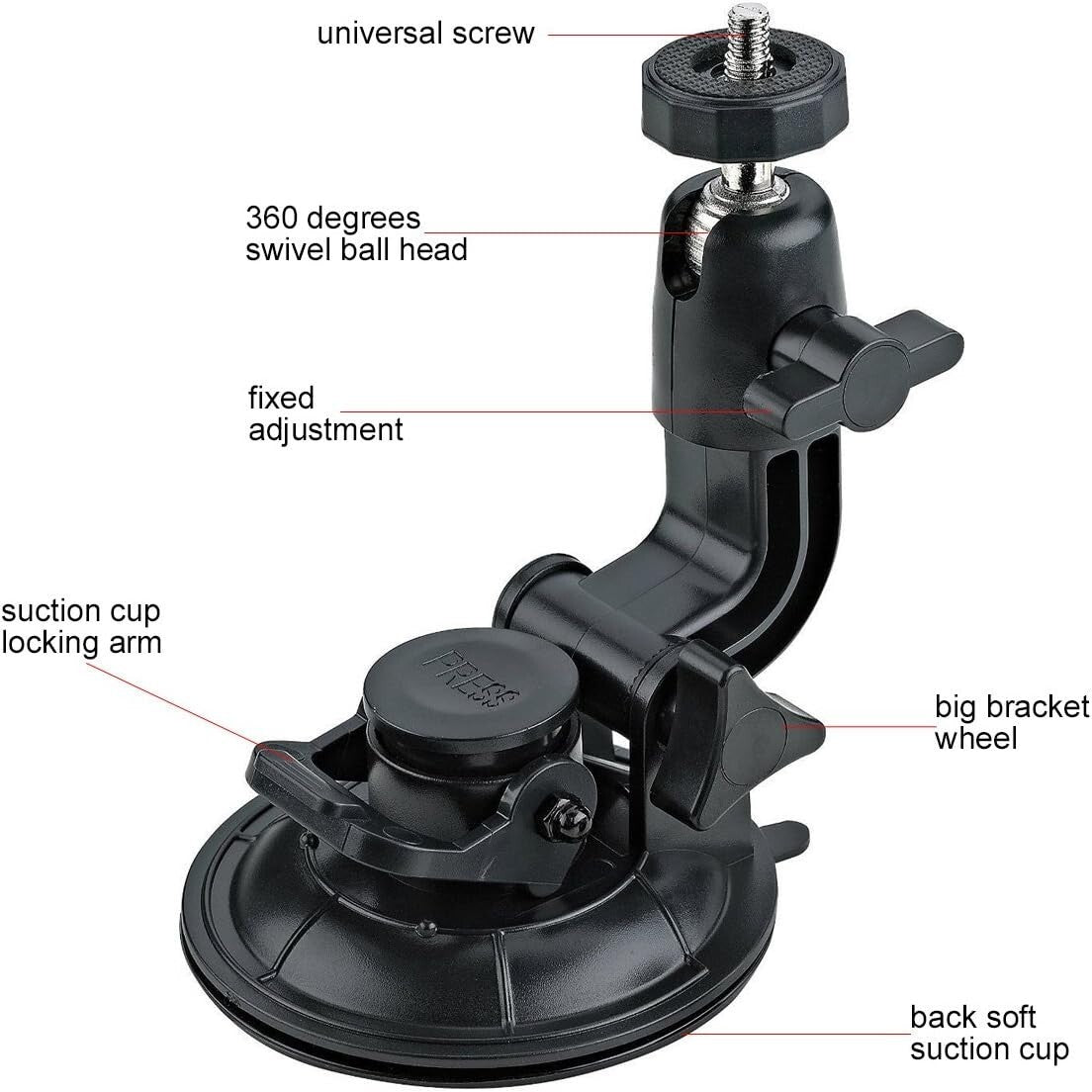 Car Window Holder Suction Cup Mount Windshield for GoPro Hero DSLR Nikon Camera