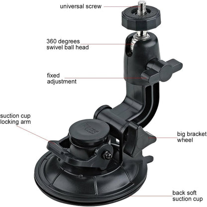 Car Window Holder Suction Cup Mount Windshield for GoPro Hero DSLR Nikon Camera