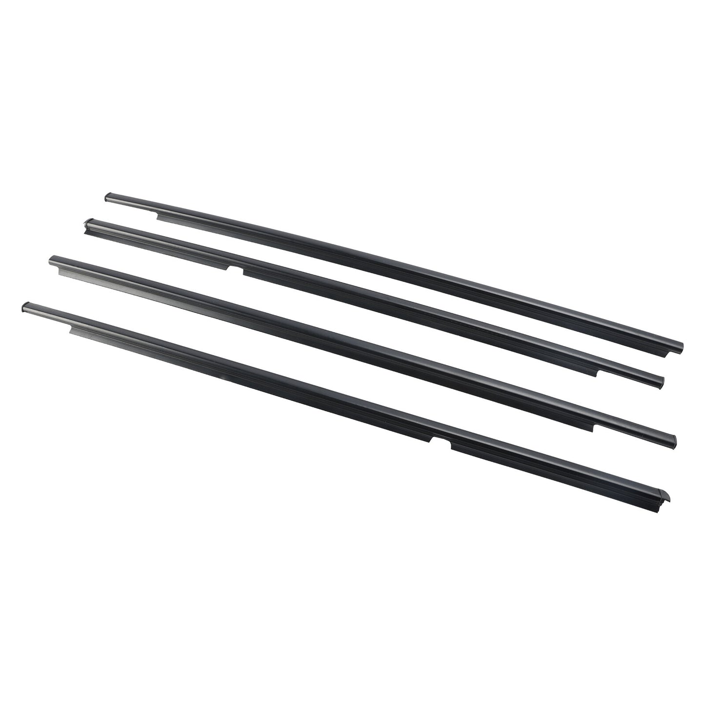 4pcs Outer Door Glass Weatherstrip Moulding For Toyota Yaris Vitz 2005-2010 US