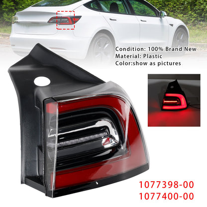 LED Tail Lamp Outer Rear Right Tail Light 3 Pin For Tesla Model 3 Y 2017-2023