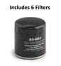 Solid Spare 83-283 Pack of 6 Oil Filters for Twin-Cylinder and Magnum Engines