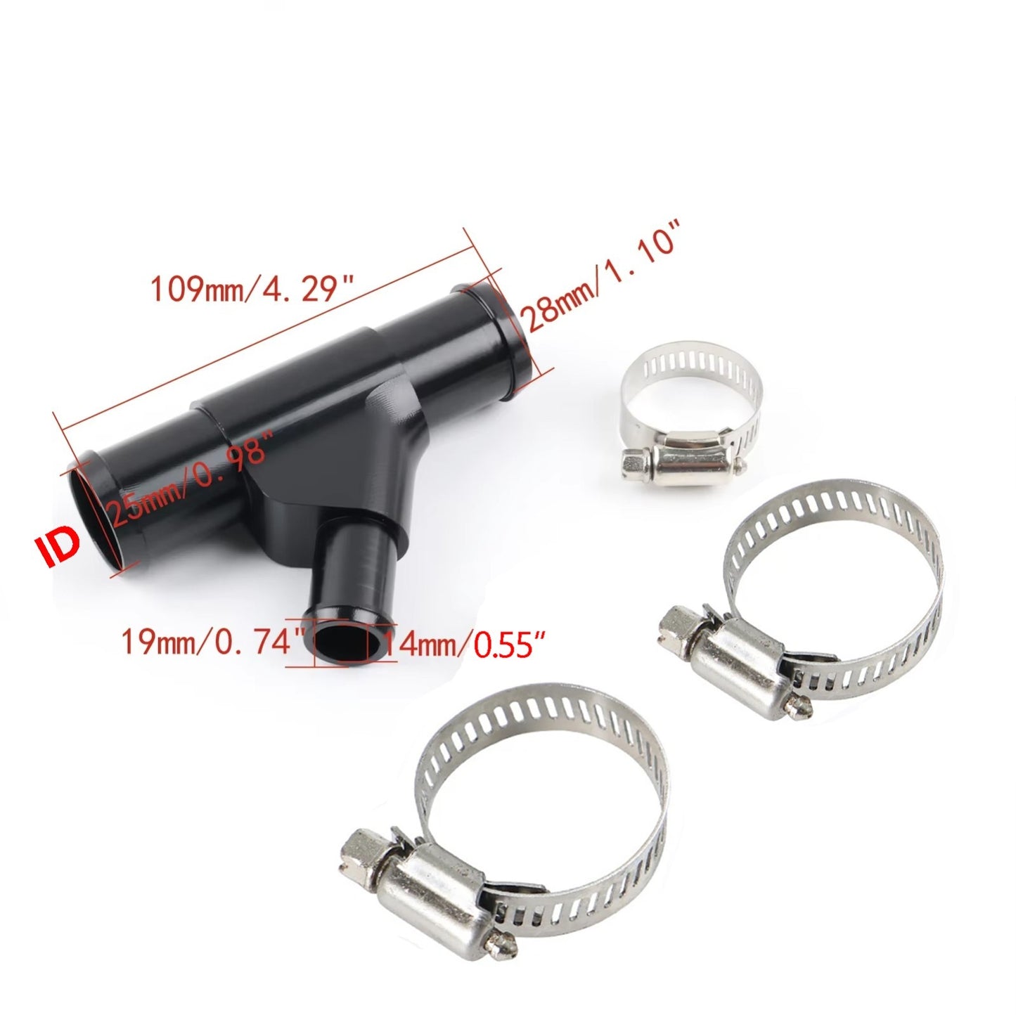 Weldless Radiator Coolant Y-Pipe w/Clamps For Ford F250-F550 Super Duty 6.0L NEW