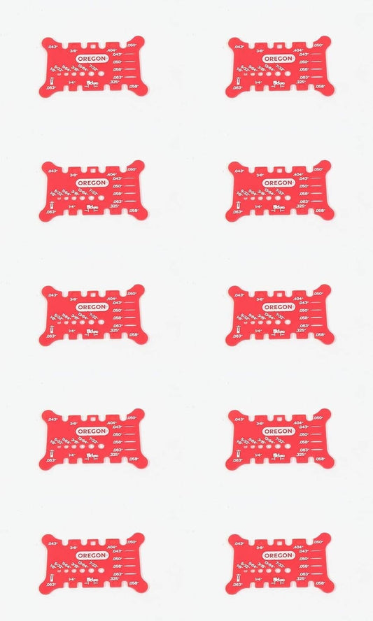 Solid Spare Oregon 10 Pack 556418 Chainsaw Guide Bar and Chain Measuring Tool