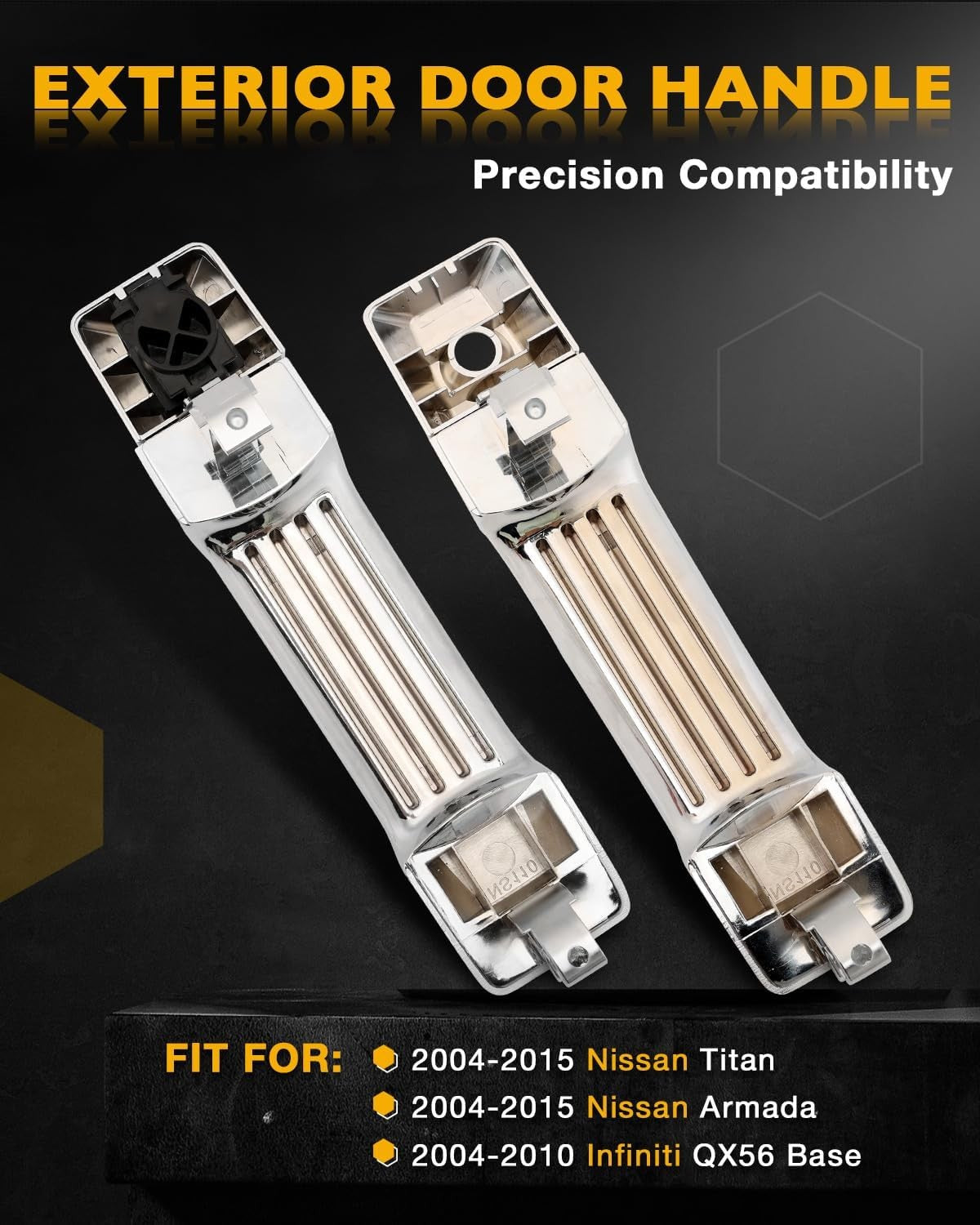 Exterior Door Handle Front Left & Right Side For 2004-2015 Nissan Titan INFINITI