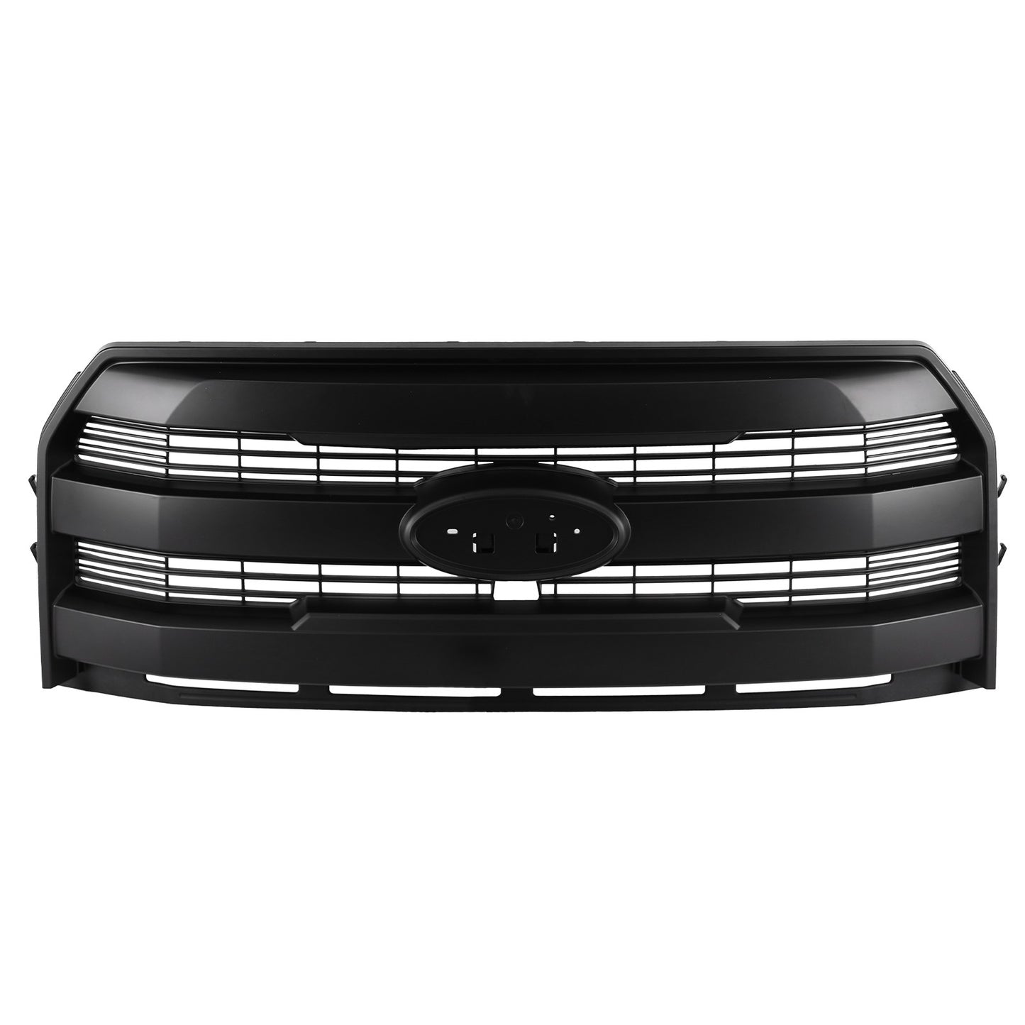 King Ranch Style Front Grille W/Camera Hole Matte Black For Ford F150 2015-2017