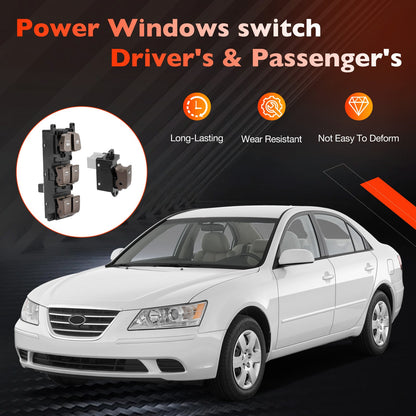 93570-3K600 Master Power Window Control Switch Kit Fit 2009-2010 Hyundai Sonata