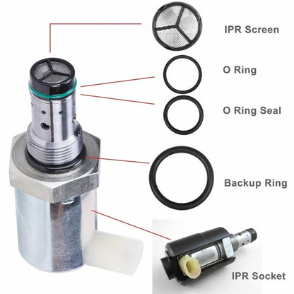 6.0 IPR Valve Socket with Seal Kit For 2003-2010 Ford 6.0L Powerstroke F250 F350